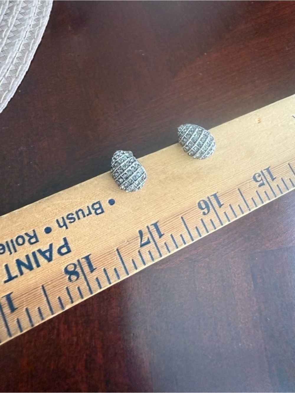 Vintage Silver Tone Pierced Earrings